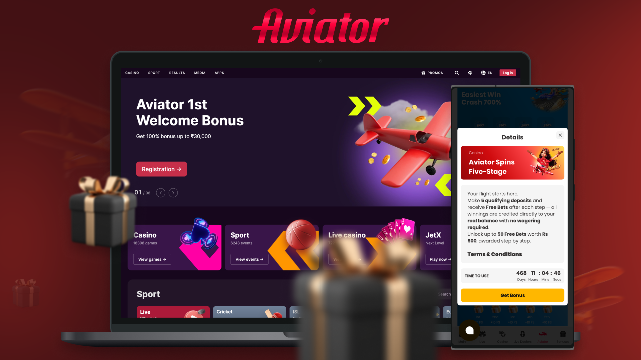 Various bonuses are available for playing Aviator in India